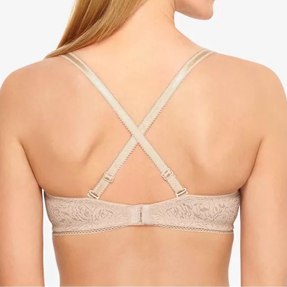 NWT- B.TEMPT'D BY WACOAL Modern Method Strapless Picot-Trimmed Bra - Picture 4 of 10